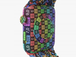 Apple Watch Series 6 Braided Solo Loop Blue 3D Model