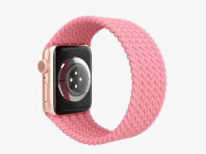 Apple Watch Series 6 Braided Solo Loop Gold 3D Model