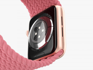 Apple Watch Series 6 Braided Solo Loop Gold 3D Model
