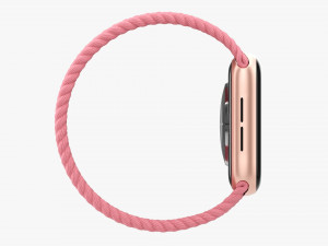 Apple Watch Series 6 Braided Solo Loop Gold 3D Model