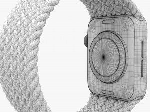 Apple Watch Series 6 Braided Solo Loop Gold 3D Model
