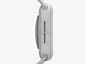 Apple Watch Series 6 Braided Solo Loop Gold 3D Model