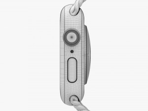 Apple Watch Series 6 Braided Solo Loop Gold 3D Model