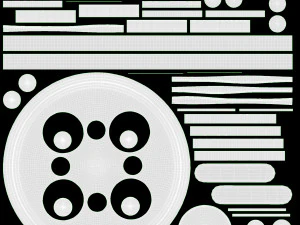 Apple Watch Series 6 Solo Loop intrecciato rosso Modello 3D