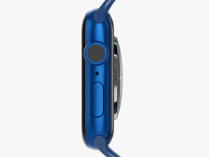 Apple Watch Series 6 Silicone Loop Blue 3D Model