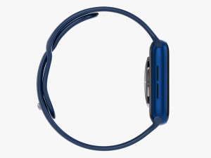 Apple Watch Series 6 Silicone Loop Blue 3D-Modell
