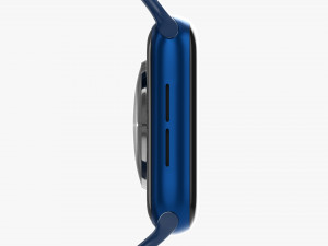 Apple Watch Series 6 Silicone Loop Blue 3D-Modell