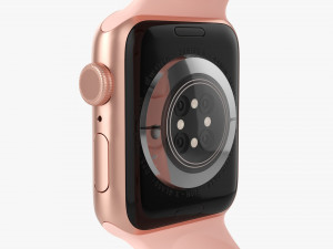 Apple Watch Series 6 Silicone Loop Gold 3D Model