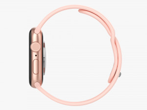 Apple Watch Series 6 Silicone Loop Gold 3D Model