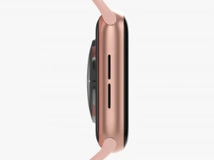 Apple Watch Series 6 Anello in silicone color oro Modello 3D