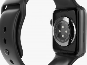 Apple Watch Series 6 Silicone Loop Gray 3D-Modell
