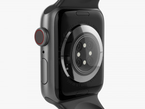 Apple Watch Series 6 Silicone Loop Gray 3D-Modell
