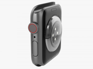Apple Watch Series 6 Silicone Loop Gray 3D-Modell