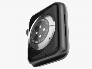 Apple Watch Series 6 Silicone Loop Gray 3D-Modell