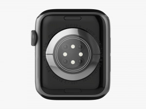 Apple Watch Series 6 Silicone Loop Gray 3D-Modell
