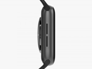 Apple Watch Series 6 Silicone Loop Gray 3D-Modell
