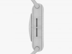 Apple Watch Series 6 Silicone Loop Red 3D Model