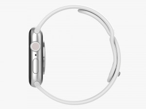 Apple Watch Series 6 Silicone Loop Silver 3D Model