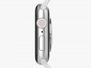 Apple Watch Series 6 Silicone Loop Silver 3D Model