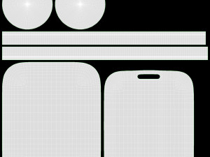 Apple Watch Series 6 Silicone Loop Silver 3D Model