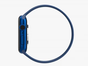 Apple Watch Series 6 Silicone Solo Loop Blue 3D Model