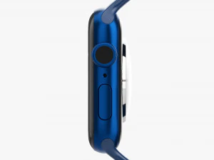 Apple Watch Series 6 Silicone Solo Loop Blue 3D Model
