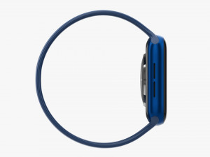 Apple Watch Series 6 Silicone Solo Loop Blue 3D Модель