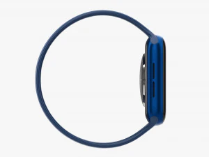 Apple Watch Series 6 Silicone Solo Loop Blue 3D Model