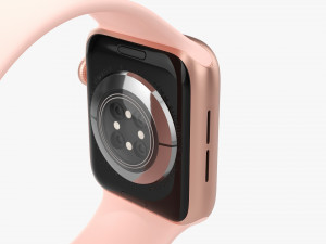 Apple Watch Series 6 Silicone Solo Loop Gold 3D मॉडल