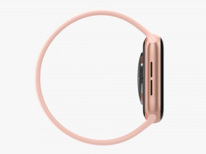 Apple Watch Series 6 Silicone Solo Loop Gold 3D मॉडल