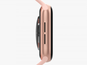 Apple Watch Series 6 Silicone Solo Loop Gold 3D मॉडल