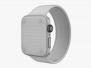 Apple Watch Series 6 Silicone Solo Loop Gold 3D मॉडल