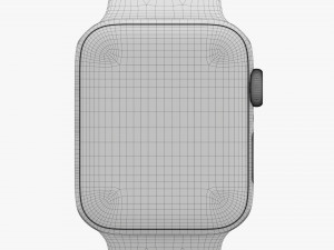 Apple Watch Series 6 Silicone Solo Loop Gold 3D मॉडल