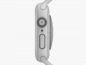Apple Watch Series 6 Silicone Solo Loop Gold 3D मॉडल