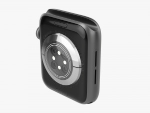 Apple Watch Series 6 Silicone Solo Loop Gray 3D Модель