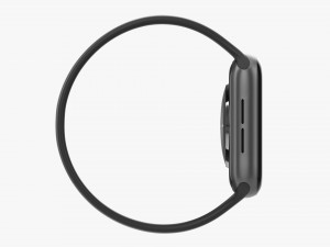 Apple Watch Series 6 Silicone Solo Loop Gray 3D Модель