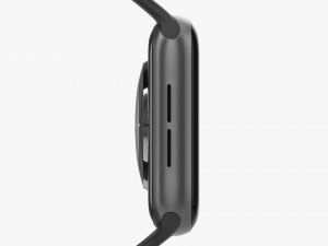 Apple Watch Series 6 Silicone Solo Loop Gray 3D Модель