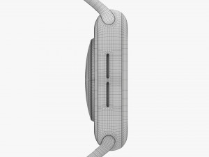 Apple Watch Series 6 Silicone Solo Loop Gray 3D Модель
