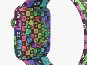 Apple Watch Series 6 Silicone Solo Loop Gray 3D Модель