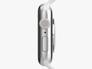Apple Watch Series 6 Silicone Solo Loop Silver 3D Model