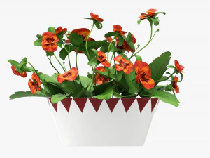 Artificial Potted Plant 01 3D Model