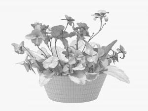 Artificial Potted Plant 01 3D Model