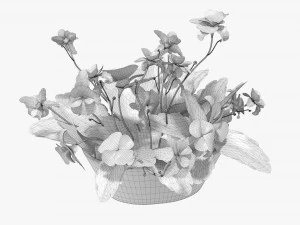 Artificial Potted Plant 01 3D Model