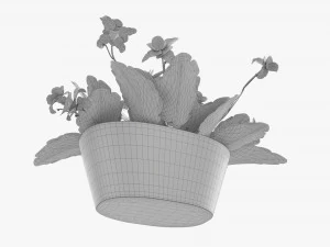 Artificial Potted Plant 01 3D Model