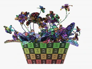 Artificial Potted Plant 01 3D Model