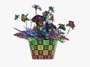 Artificial Potted Plant 01 3D Model
