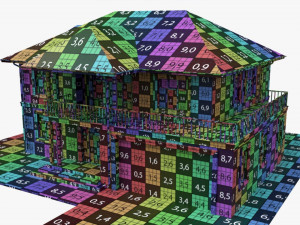 Building Villa Two-Story House With Garage 3Dモデル