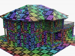 Building Villa Two-Story House With Garage 3Dモデル