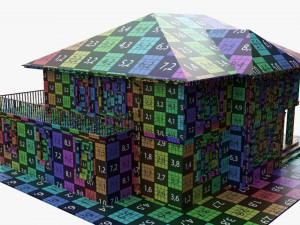 Building Villa Two-Story House With Garage 3Dモデル