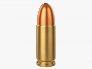 총알 9mm 3D 모델
